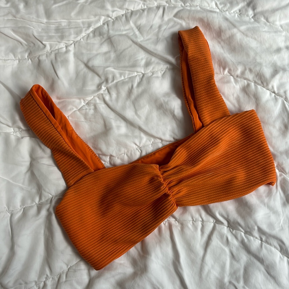 L*Space Vibrant Orange Bikini Top